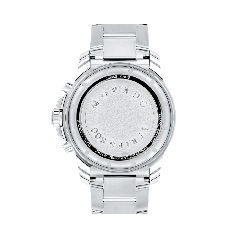 Movado Series 800 Blue Dial Stainless Steel Men's Watch