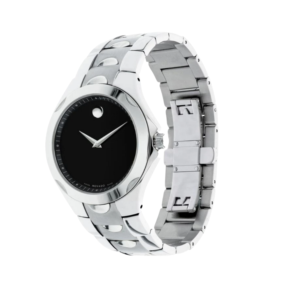 Movado Luno Black Museum Dial Men's Watch