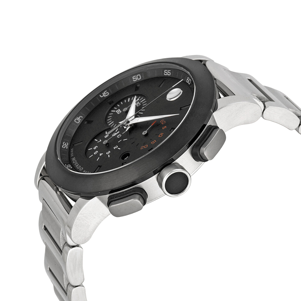 Movado Museum Chronograph Grey Dial Stainless Steel Men's Watch