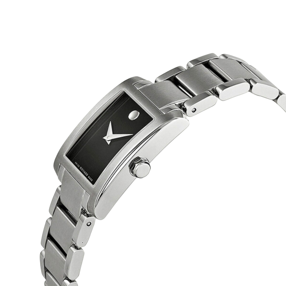 Movado Certe Quartz Black Dial Ladies Watch