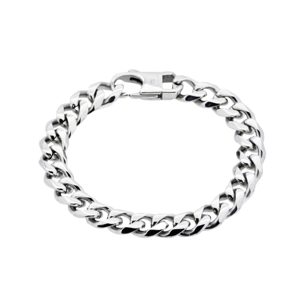 Stainless Steel Curb Link Chain Bracelet