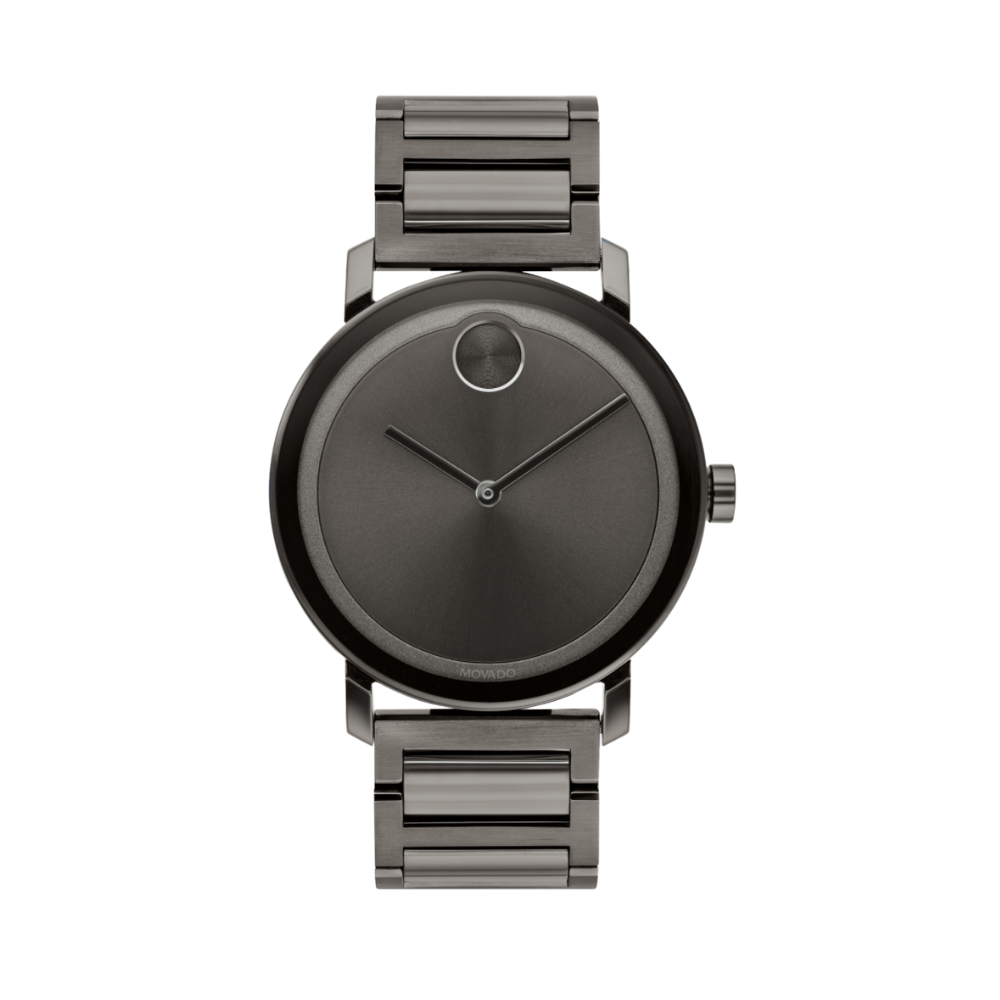Movado Bold Gunmetal Dial Gunmetal Ion-plated Men's Watch