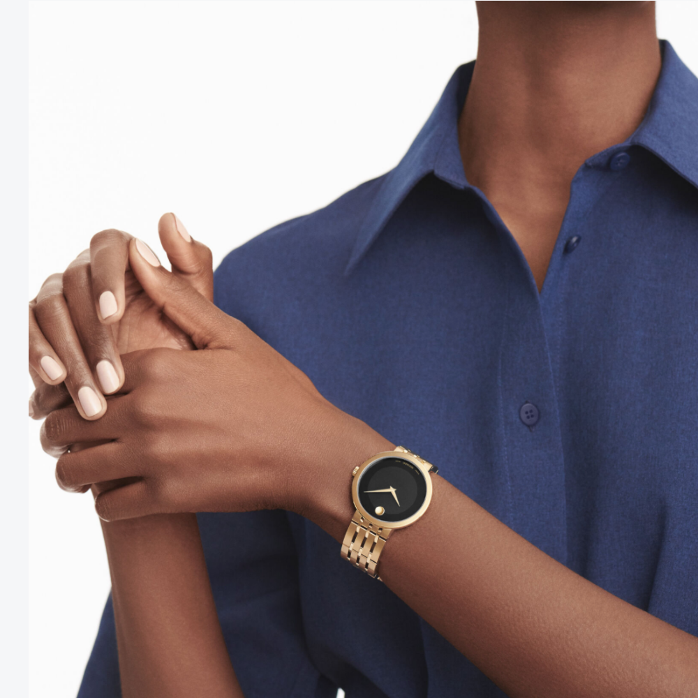 Movado Esperanza Black Dial Men's Watch