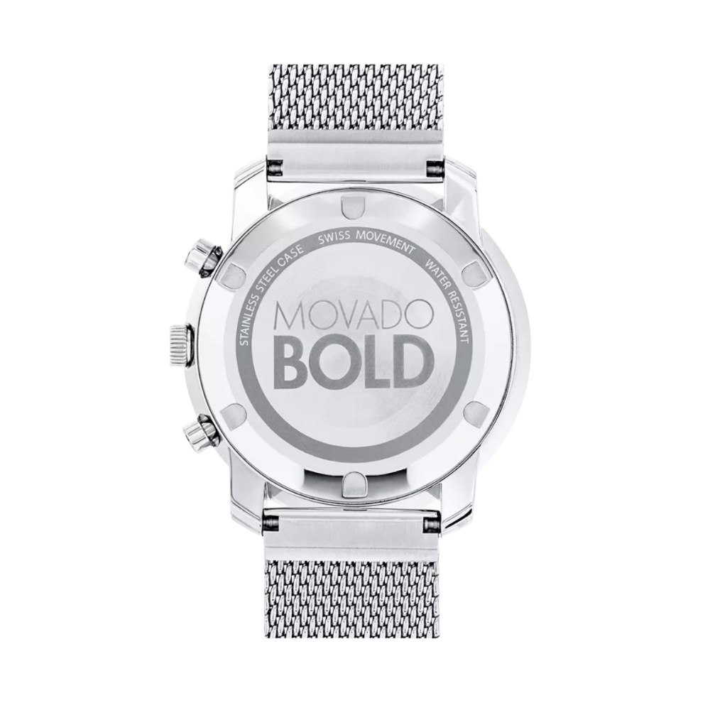 Movado Bold Silver Dial Stainless Steel Men's Watch