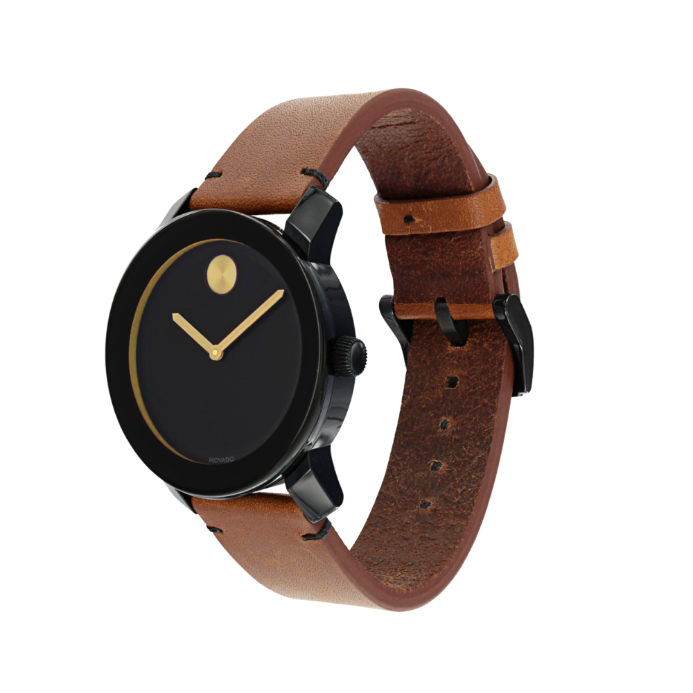 Movado Bold Black Museum Dial Men's Watch