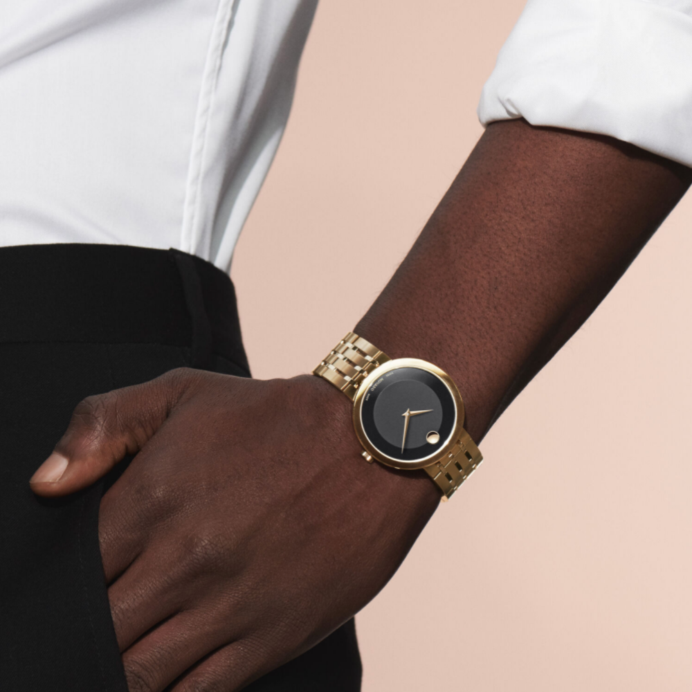 Movado Esperanza Black Dial Men's Watch
