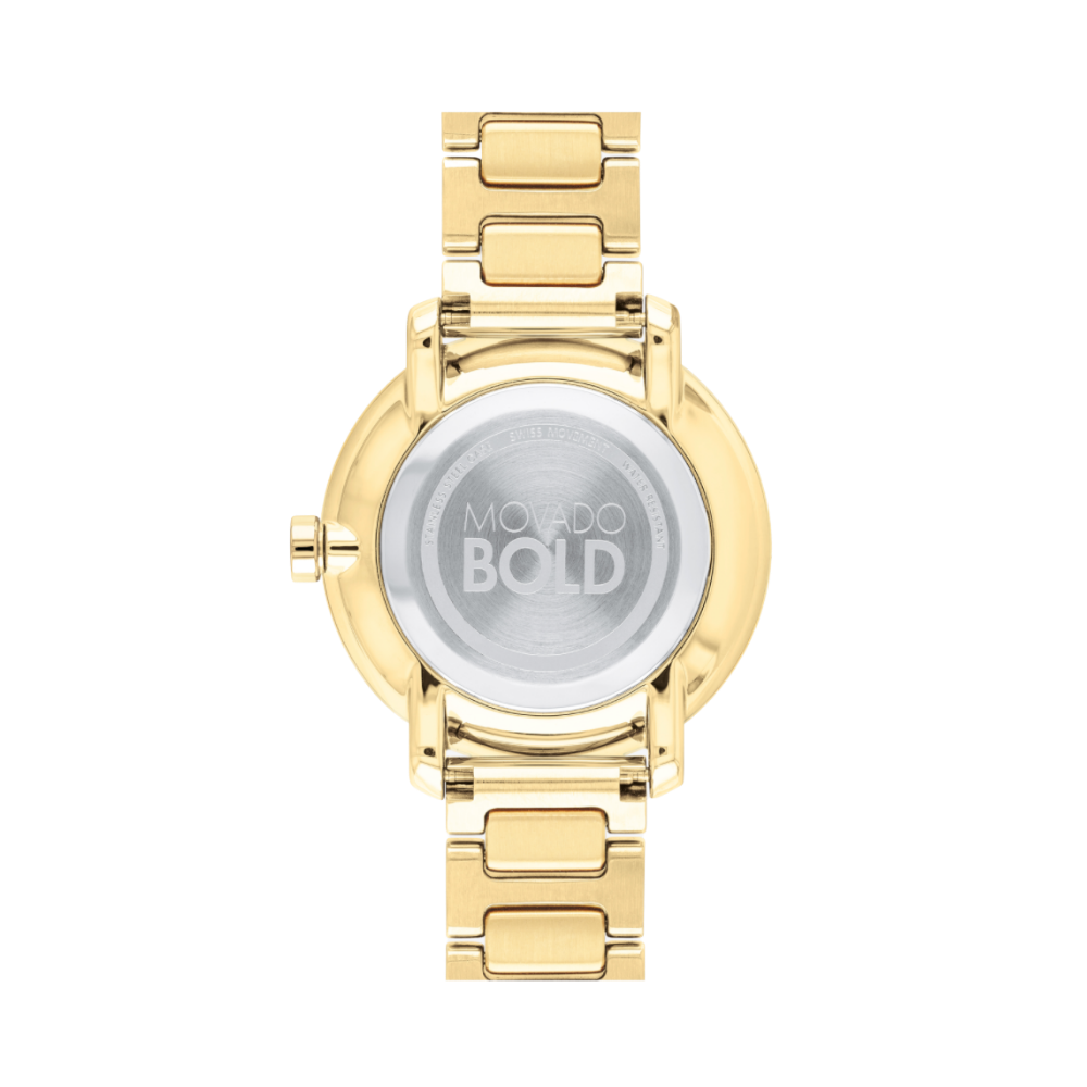 Movado Bold Pale Gold Dial Ladies Watch