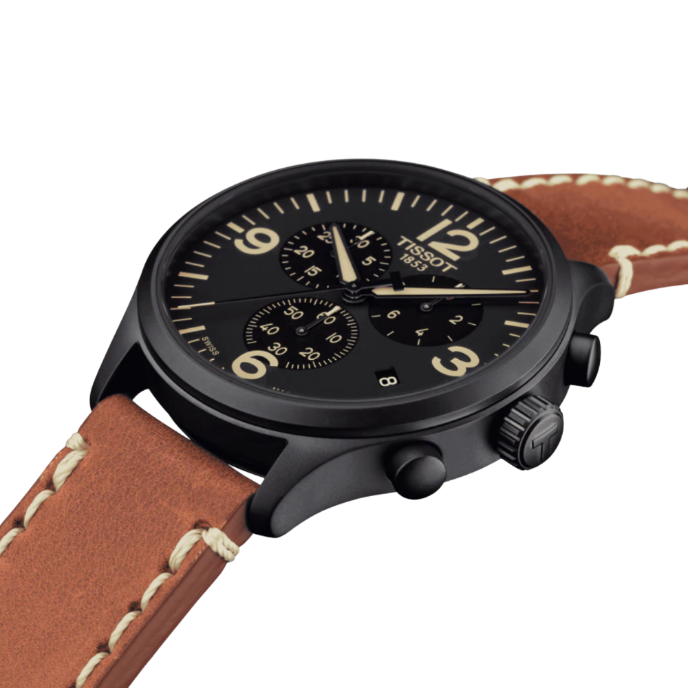 T-Sport Chronograph XL Black Dial Men's Watch