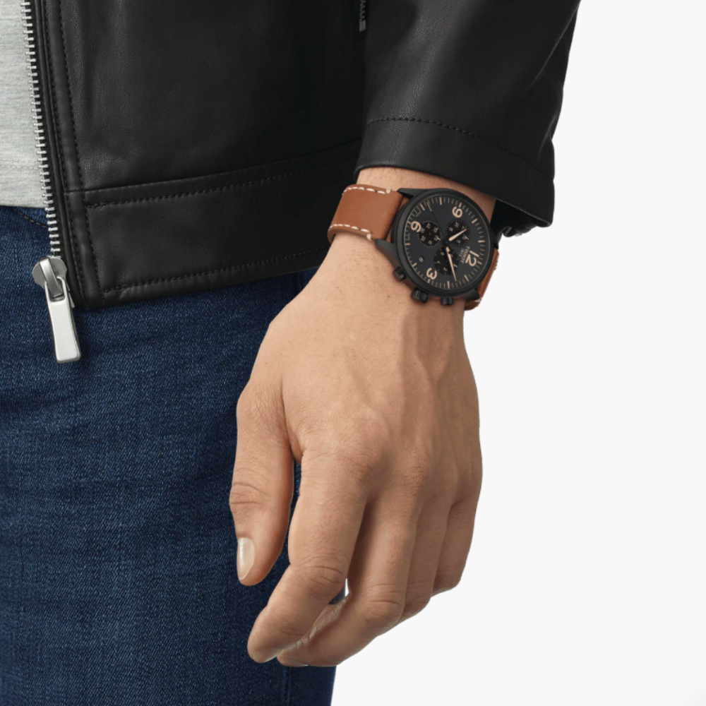T-Sport Chronograph XL Black Dial Men's Watch