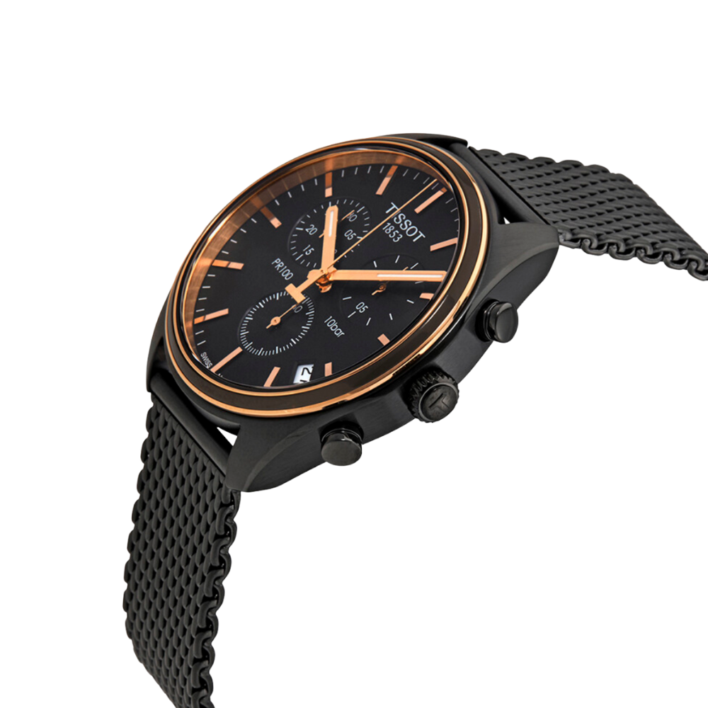 Tissot PR 100 Chronograph Black Dial Men's Watch