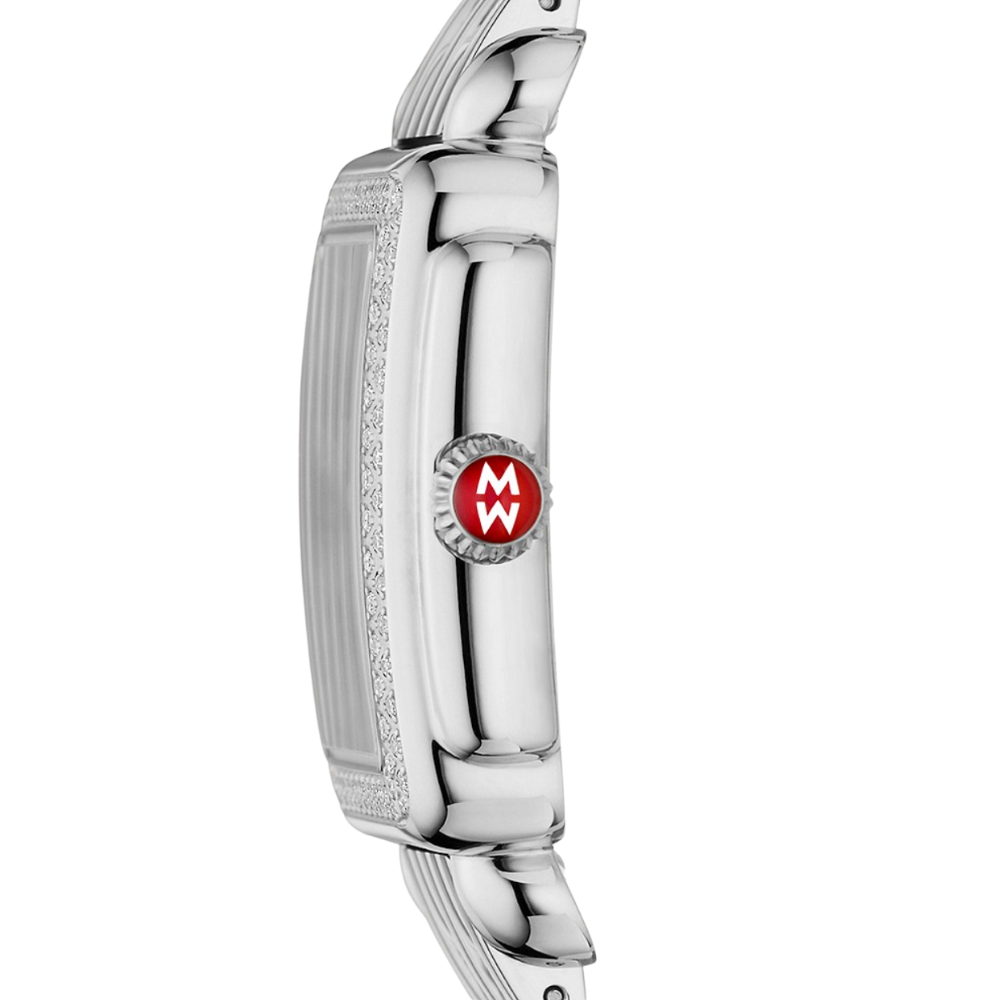 Michele Deco Mid Stainless Diamond Watch