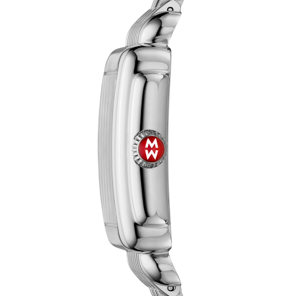 Michele Deco Mid Stainless Diamond Dial Watch