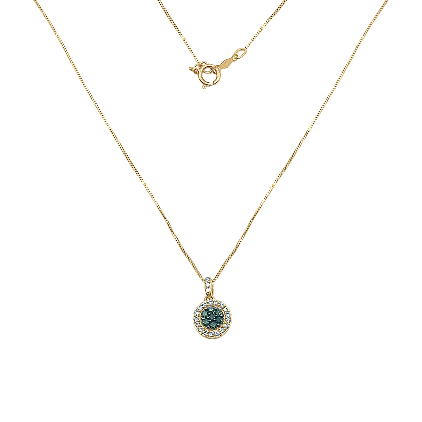 Green Diamond Necklace