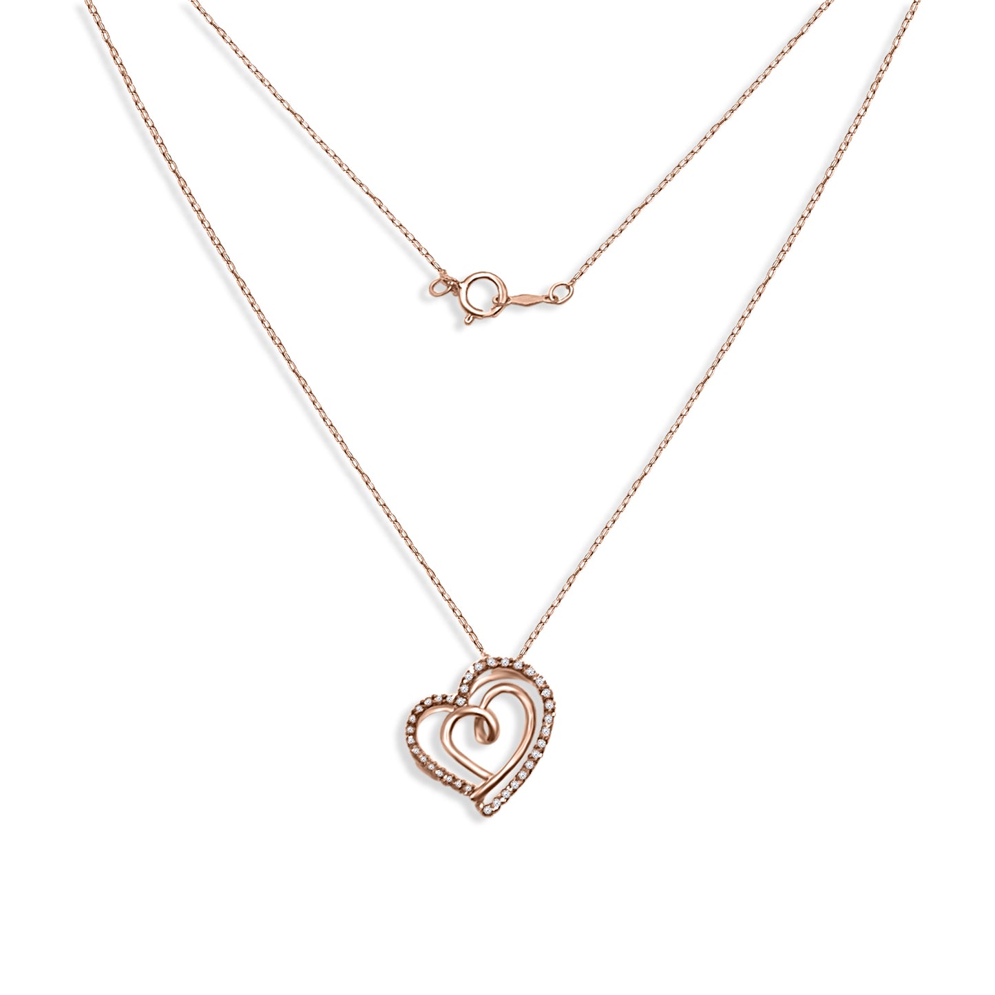Rose Gold Heart Necklace