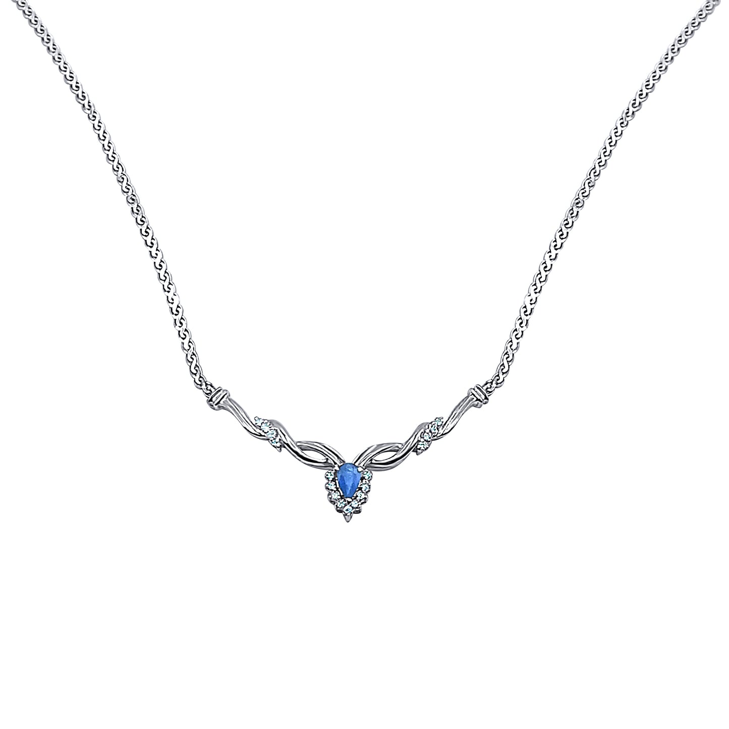 Sapphire Diamond Necklace
