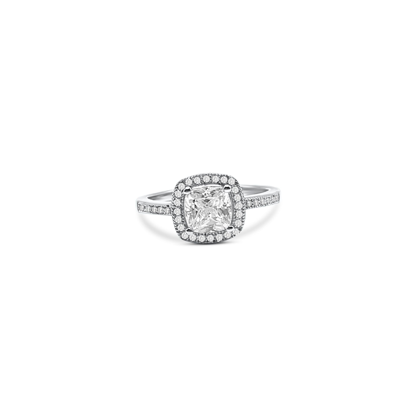 Sterling Silver Engagement Ring