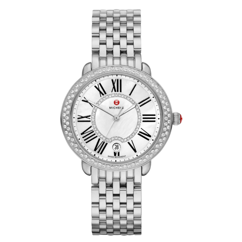 Michele Serein Mid Diamond, Stainless