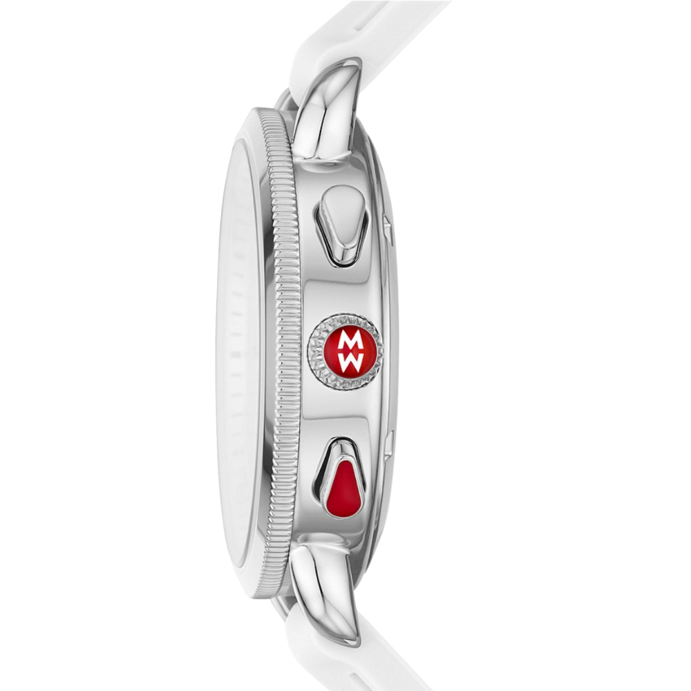 Michele Sporty Sport Sail White, Stainless