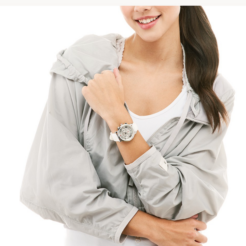 Michele Sporty Sport Sail White, Stainless