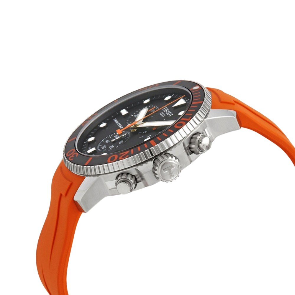 Tissot Seastar 1000 Chronograph Quartz Black Dial Men's Watch