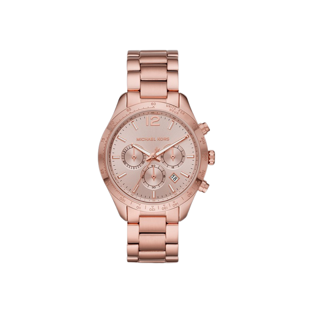 Michael Kors Oversized Layton Pale Rose Gold-Tone Watch