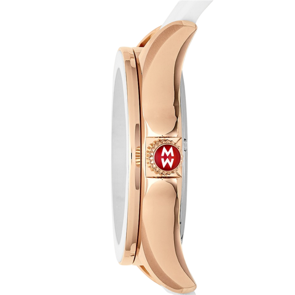 Michele Cape White Rose Gold, Topaz Dial