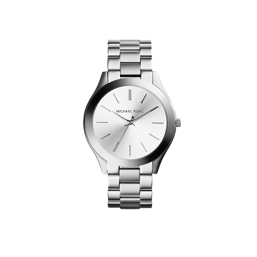Michael Kors Slim Runway Silver-Tone Watch