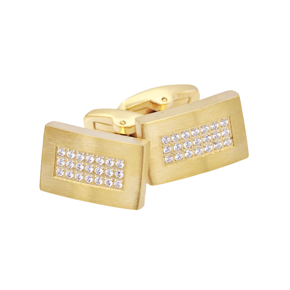 Gold Stainless Steel Cuff Links