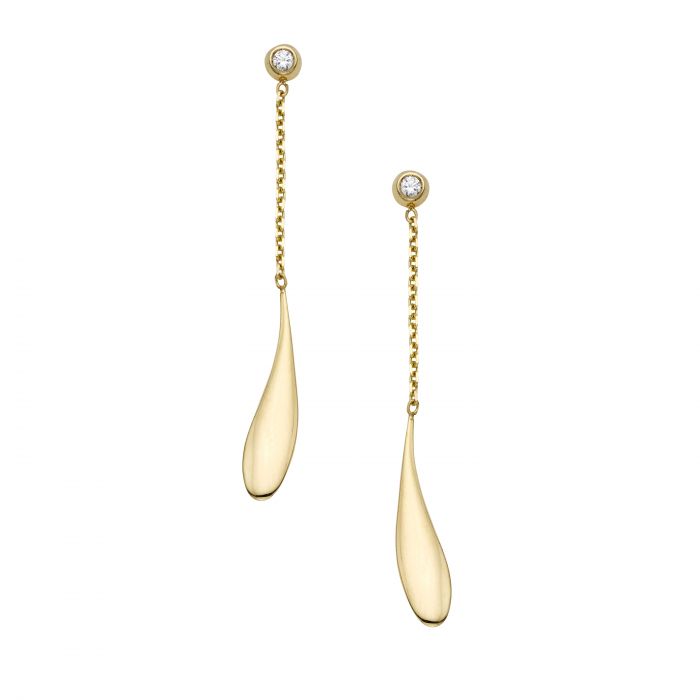 Drop Diamond Earrings