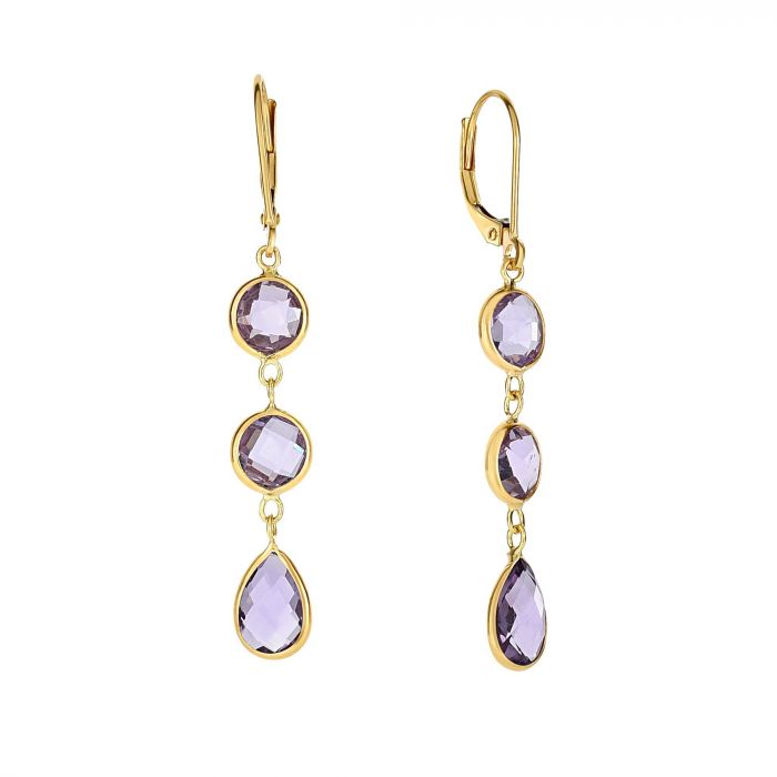 Amethyst Drop Earrings
