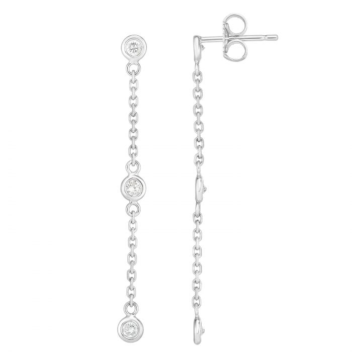 Diamond By the Yard Drop Earrings