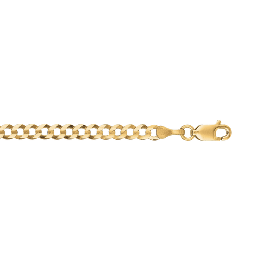 14K Gold 3.2mm Comfort Curb Chain