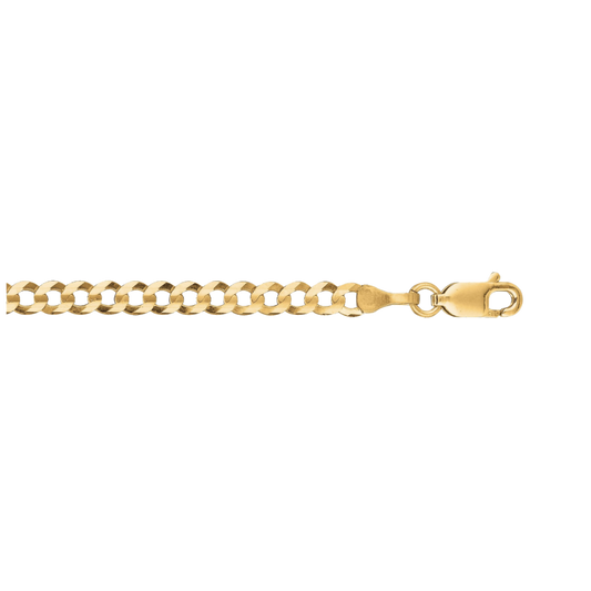 14K Gold 3.6mm Comfort Curb Chain