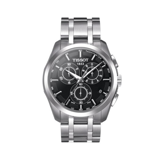 Tissot Couturier Chronograph Black Dial Men's Watch