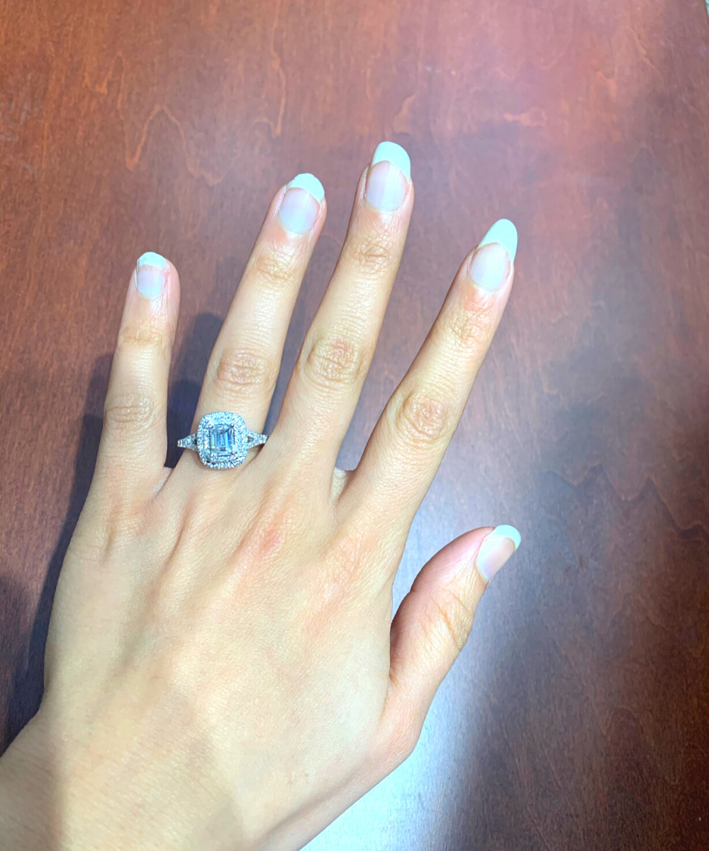 Emerald Cut Diamond Engagement Ring