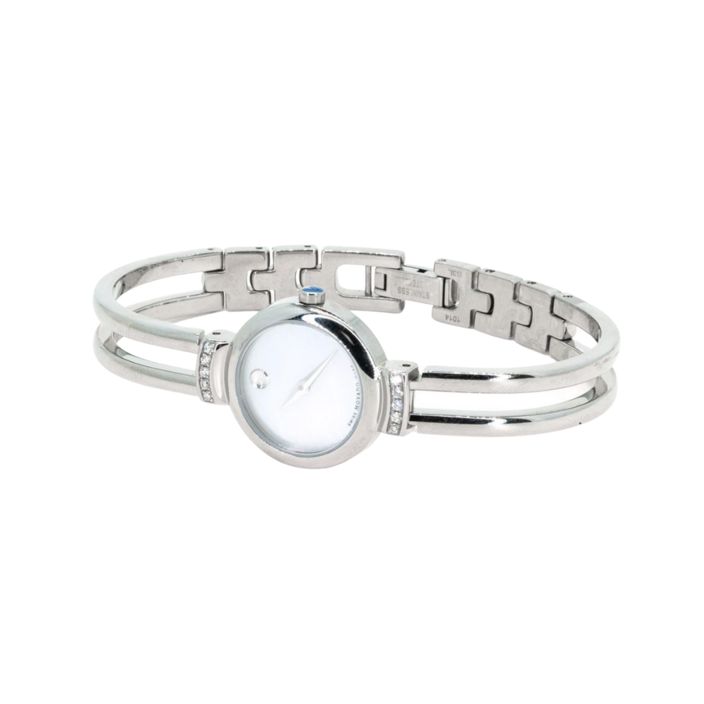 Movado Ladies Harmony Watch with White Mother of Pearl Dial
