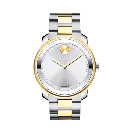 Movado Bold Silver Dial Two-tone Men's Watch