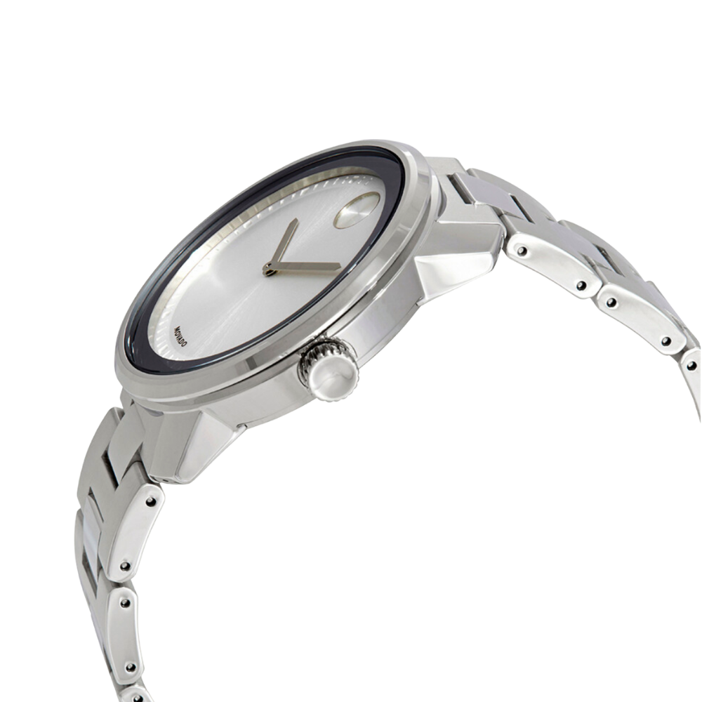 Movado Bold Silver Dial Stainless Steel Men's Watch