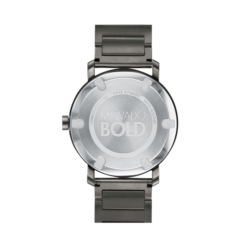 Movado Bold Gunmetal Dial Gunmetal Ion-plated Men's Watch