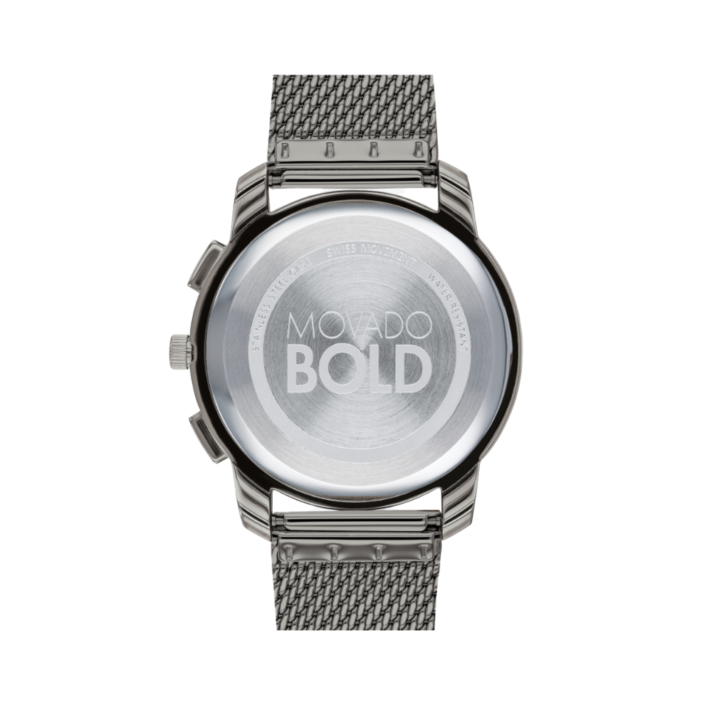 Movado Bold Thin Chronograph Quartz Grey Dial Men's Watch