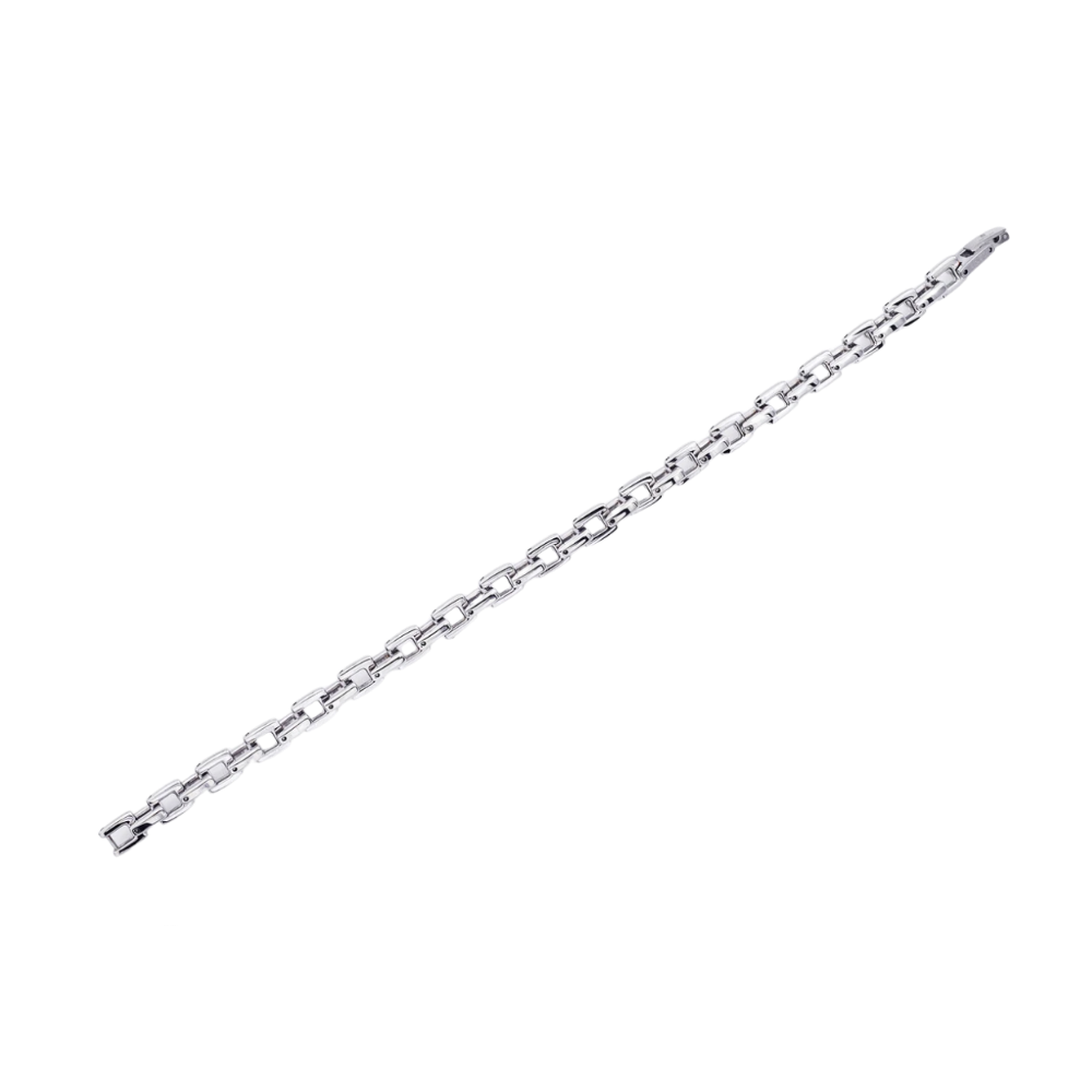 Stainless Steel Square Link Chain Bracelet