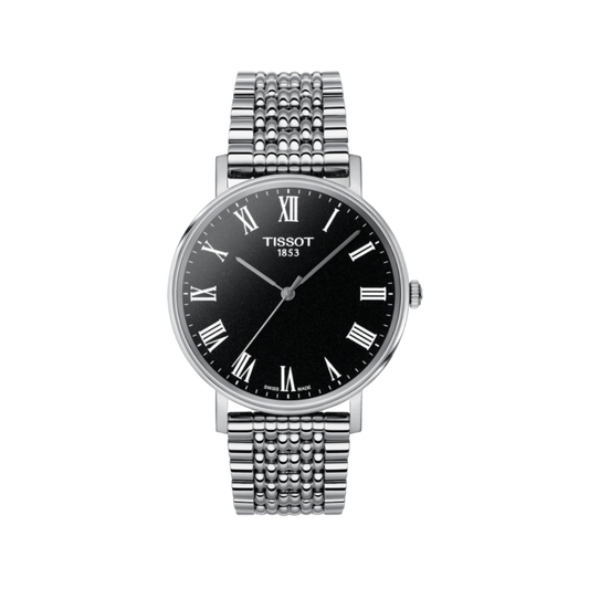 Tissot Everytime Medium Black Dial Men's Watch