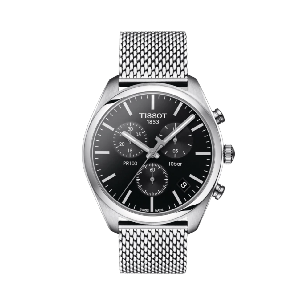 Tissot PR100 Chronograph Black Dial Watch