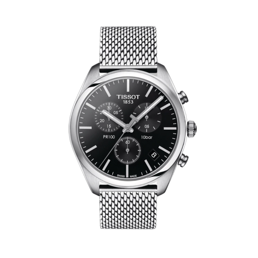 Tissot PR100 Chronograph Black Dial Watch
