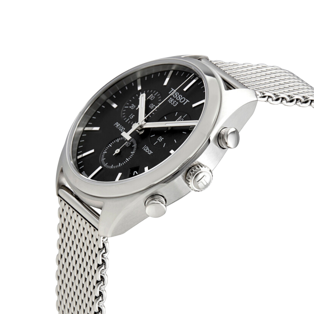 Tissot PR100 Chronograph Black Dial Watch