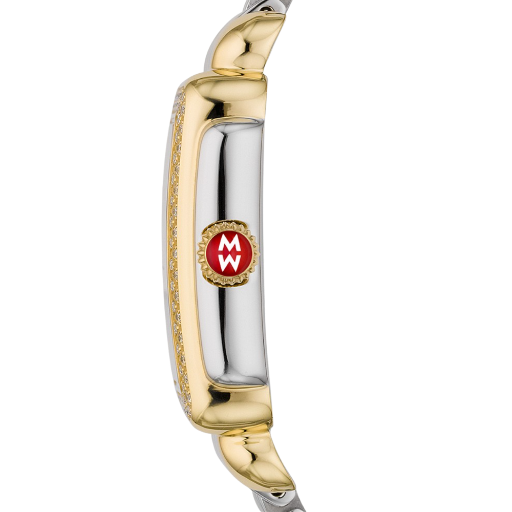Michele Deco Mid Two-Tone 18K Gold Diamond Watch