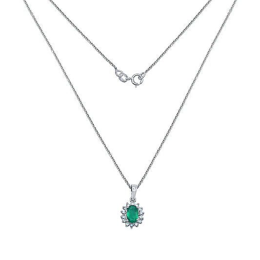 Emerald Diamond Necklace