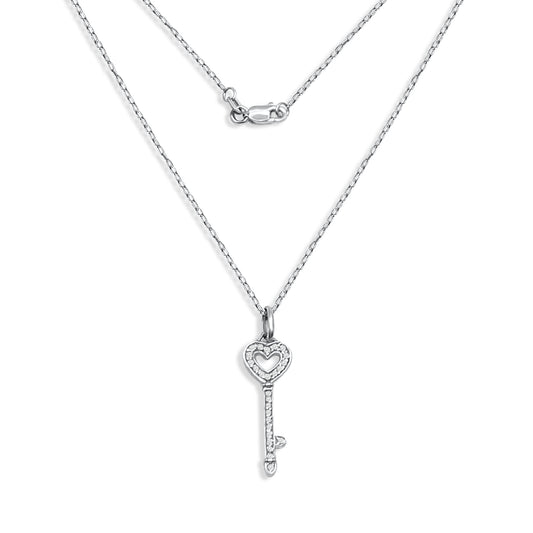 Diamond Key Necklace