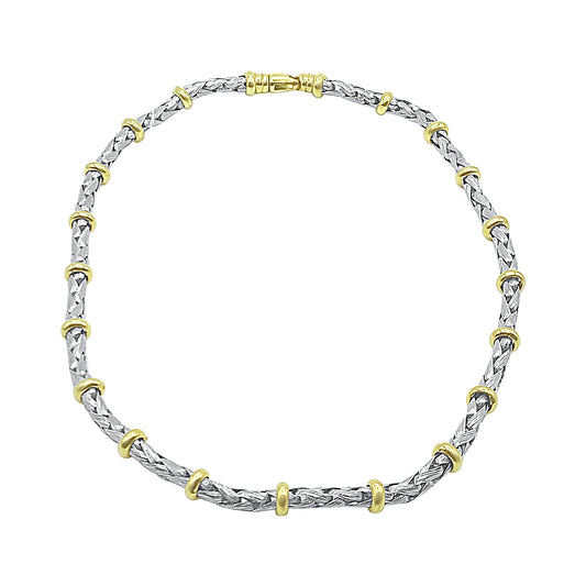 Two Tone Choker Necklace