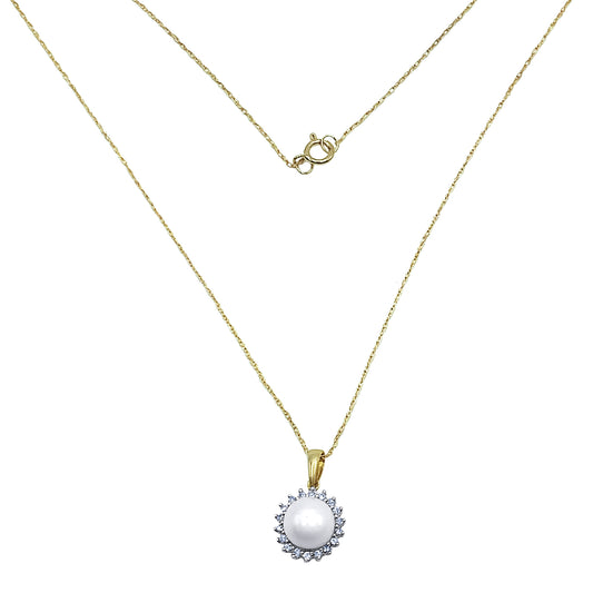Pearl Diamond Necklace